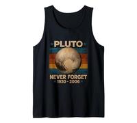 Pluto Never Forget Funny Planet Tribute Astronomy Tank Top