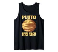 Pluto Never Forget Space Enthusiast Tank Top