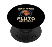 Pluto Never Forget Space Men's Planet PopSockets Adhesive PopGrip