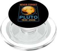 Pluto Never Forget Universe Solar System Space Men's Planet PopSockets PopGrip for MagSafe