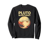 Pluto Never Forget Universe Solar System Space Men's Planet Sweatshirt