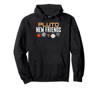 Pluto New Friends Space Astronomy Dwarf Planets Pullover Hoodie