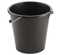 Pluto Packaging 1 X 14L Cement Mixing Concrete Home Garage Building Home Garden Black Bucket