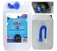 Pluto Packaging 1 X 5 Litre Adblue Makes & Models Complete With Easy To Pour Spout Preventing Spills