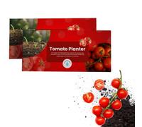 Pluto Packaging 1 X 56L Tomato Planter Enriched Grow Bag With Nutrient Improved Water Retention Flavoursome Tomatoes