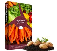 Pluto Packaging 1 X 60L Salad & Vegetables Grower Bag Great For Home Growing With Balanced Nutrients & Water Retention