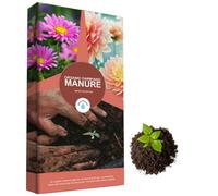 Pluto Packaging 1 X Organic Farmyard Manure 40L For Gardeners With Essential Nutrients Encouraging Healthy Plant Growth