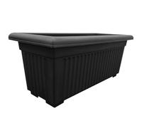 Pluto Packaging 1 X Rectangular 70Cm Sovereign Trough Slate Grey Strong Indoor Outdoor Plastic Flower Plant Pot