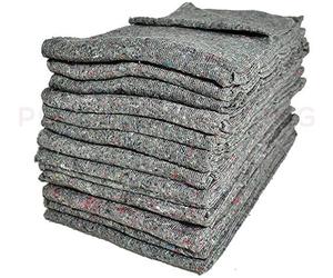 Pluto Packaging 10 Premium Cross Stitched Packing Transit 200cmx150cm Furniture Removal Blankets