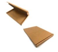 Pluto Packaging 10 X C6 (160X110X20mm) Brown Single Wall Postal Mailing Die Cut Boxes