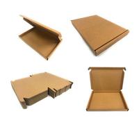 Pluto Packaging 100 X C5 (222X160X20mm) Brown Single Wall Postal Mailing Die Cut Boxes