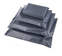 Pluto Packaging 100 X Plain Grey Mixed Polythene Waterproof Self Sealing Postal Mailing Bags