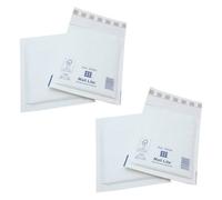 Pluto Packaging 1000 X D/1 (180X260mm) White Mail Lite Thick Bubble Lined Protective Postal Mailing Shipping Envelopes