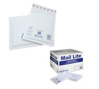 Pluto Packaging 1000 X E/2 (220X260mm) White Mail Lite Thick Bubble Lined Protective Postal Mailing Shipping Envelopes