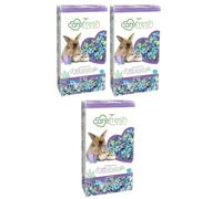Pluto Packaging 10L Small Dust Free Odour Controlled Pet Bedding Tutti Frutti, Sea Glass & Confetti (Sea Glass, 3 Bags (30L))