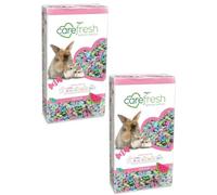 Pluto Packaging 10L Small Dust Free Odour Controlled Pet Bedding Tutti Frutti, Sea Glass & Confetti (Tutti Frutti, 2 Bags (20L))
