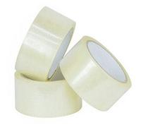 Pluto Packaging 144 Rolls 50mm X 66M Clear Low Noise Acrylic Super Sticky Packaging Tape For Sealing Parcels & Boxes
