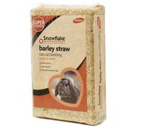 Pluto Packaging 2 Bags Of 3Kg Extra Soft Barley Snowflake Natural Pet & Animal Bedding Chopped For Comfort