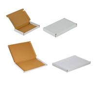 Pluto Packaging 25 X C5 (222X160X20mm) White Single Wall Postal Mailing Die Cut Boxes