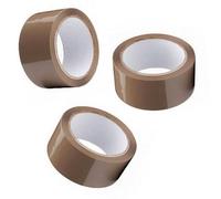 Pluto Packaging 288 Rolls 50mm X 66M Brown Acrylic Super Sticky Packaging Tape For Sealing Parcels & Boxes