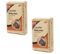 Pluto Packaging 3 Bags Of 3Kg Extra Soft Barley Snowflake Natural Pet & Animal Bedding Chopped For Comfort