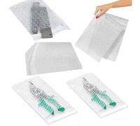 Pluto Packaging 300 X Clear Bp7 (380mm X 435mm) Lightweight Secure Peel & Seal Bubble Pouches For Shipping Fragile Items