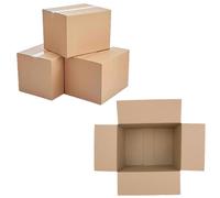 Pluto Packaging 50 X Single Wall 22 X 14 X 14" (559X356X356mm) Strong Cardboard Shipping Boxes For House Moving & Storage