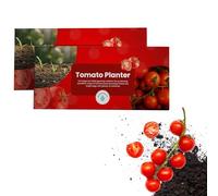 Pluto Packaging 56 Litres Tomato Planter Enriched Grow Bags With Nutrient Improved Water Retention Flavoursome Tomatoes (56 Litres (1 Bag))