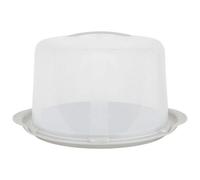 Pluto Packaging Clear Durable Plastic Deep Cake Box With Airtight Lids & Carry Handles Keeps Cakes Fresh