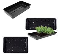 Pluto Packaging Heavy Duty Plastic Seed Trays With Strong Rim Perfect For Carrying Soil & Planting Seeds (6)