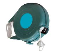 Pluto Packaging Retractable 12M Nylon Coated Outdoor Wall Mounted Extendable Washing Line For Laundry