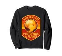 Pluto Retro Astronomy Fun Men's Planet Gazer Sweatshirt