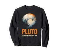 Pluto Size Doesn't Matter Astronomy Cool Men's Sweatshirt