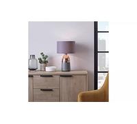 Pluto Touch Table Lamp in Copper & Grey - Modern Design with Touch Control, Adjustable Brightness, Energy-Efficient LED, Metal and Fabric Construction