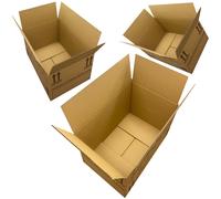 PlutoPackaging 10 Large Strong Cardboard Packing Moving House Boxes 47cm x 31.5cm x 2