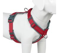 Plutus Pet No Pull Dog Harness, Adjustable Nylon Harness with Soft Padding, Reflective and Heavy Duty Dog Harness for Small, Medium, Large Dogs(Red, XL)