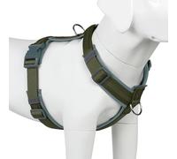 Plutus Pet No Pull Dog Harness, Adjustable Reflective and Soft Padded, Heavy Duty Harness for Small, Medium, Large Dogs(Ranger Green, L)