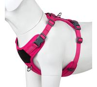 Plutus Pet No Pull Dog Harness, Release at Neck, Soft Padded, Reflective Adjustable Dog Vest Harness for Small, Medium, Large Dogs(Hot Pink, S)