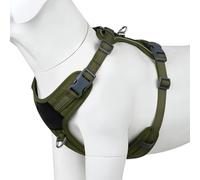 Plutus Pet No Pull Dog Harness, Release at Neck, Soft Padded, Reflective Adjustable Dog Vest Harness for Small, Medium, Large Dogs(Ranger Green, S)