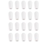 Pluuttiem 20Pcs Guitar Switch Tip Metric M3.5/ Guitar 3 Way Toggle Switch Tip Switch Knobs White