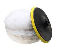 Pluuttiem 3 Pcs 7 inch Polisher/Buffer Soft Bonnet & Pad with Hook & Loop for Car Polishing/Buffing