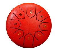 Pluuttiem 6-Inch 8-Tone Sound Rain Drum Outdoor Rain Drum Percussion Instrument Yoga Exclusive Red