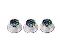 Pluuttiem Guitar Knobs Abalone Top Speed Control Knobs 6mm Shaft Pots Volumn Tone Knobs Set of 3Pcs