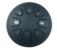 Pluuttiem Mini Carbon Steel Hollow Drum 4.5 Inch 8-Tone Beginner Steel Tongue Drum Percussion Instrument Children'S Music