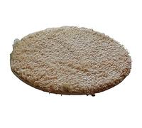Pluuttiem Silky Simple Round Pet Puppy Cat Sleeping Mat Carpet Washable Cushion Warm Pet Mat Card-Brown