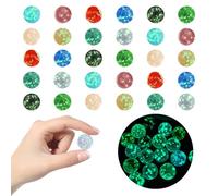 Pluvyze Pack of 30 marbles glow in the dark, 12 mm, marbles for children
