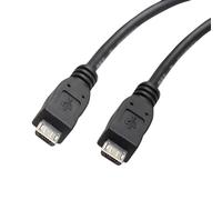 pluX 12in Micro USB to Micro-USB Cable - Male to Male - OTG Cable for Your Mobile Device