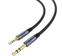 pluX 3.5mm to 2.5mm Audio Replacment Cable, 1M Nylon Braided Male Aux Jack Stereo Cord, Compatible with JBL E45BT, E55BT, E65BTNC, E35, DUETNC, AKG Y50BT, Y40, Y45BT, Laptop, and Phone