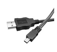 pluX Camera USB Cable Replacement for Sony DSC-H300 DSC-H400 DSC-W800 DSC-W810 DSC-W830, DSLR-A900 Charger 1.5m Lead Fast Charging Data Cable File Transfer - Black