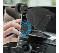 pluX Car GPS Navigator Mount Replaceable with CD Slot 17.2mm for Apple Carplay Car Radio Cell Phone Holder